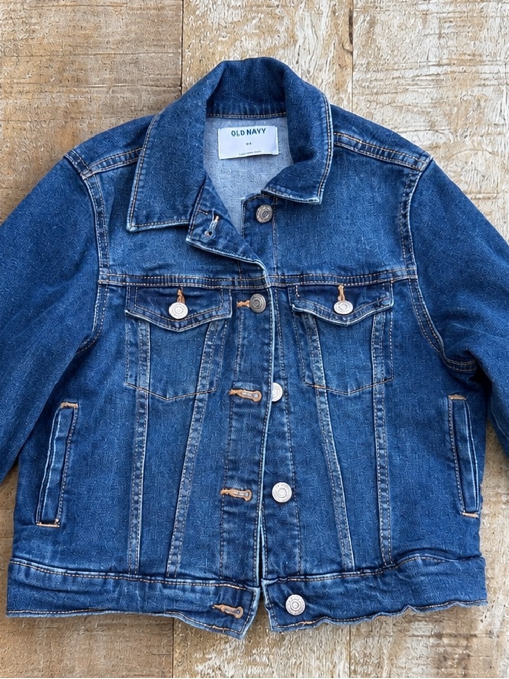 Old navy girls denim jean jacket Size8
